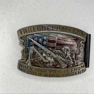 Indiana Metal Craft 1980 Vintage Gun Belt Buckle